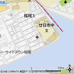 スマイル桜尾Ｂ周辺の地図