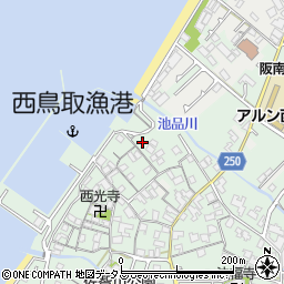 大阪府阪南市鳥取1138周辺の地図