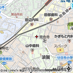 広島県廿日市市須賀1-15周辺の地図