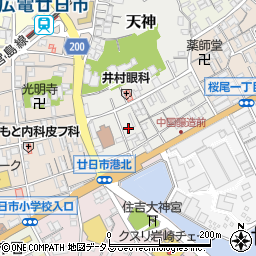 広島県廿日市市天神10-17周辺の地図