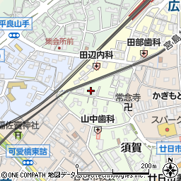広島県廿日市市須賀1-20周辺の地図