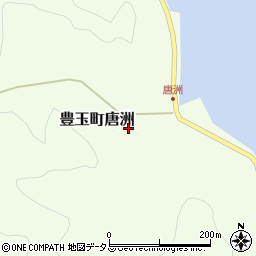 長崎県対馬市豊玉町唐洲105周辺の地図