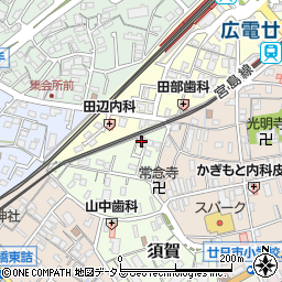 広島県廿日市市須賀1-14周辺の地図