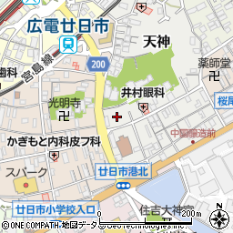 広島県廿日市市天神4周辺の地図