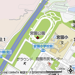 廿日市市宮園公園周辺の地図