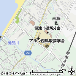 大阪府阪南市鳥取72周辺の地図