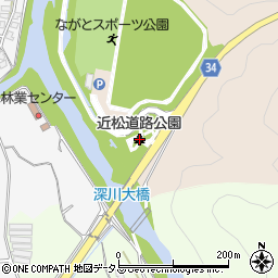 近松道路公園周辺の地図