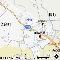 奈良県五條市釜窪町64-2周辺の地図