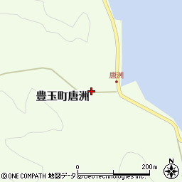 長崎県対馬市豊玉町唐洲110周辺の地図