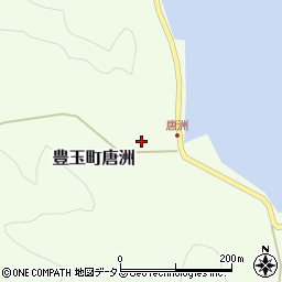 長崎県対馬市豊玉町唐洲75周辺の地図