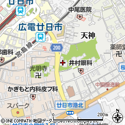 蓮教寺周辺の地図