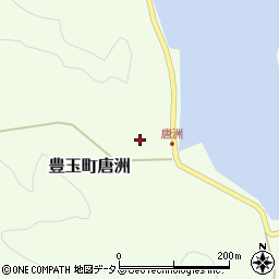 長崎県対馬市豊玉町唐洲74周辺の地図