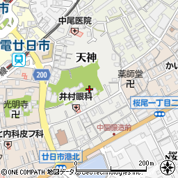 広島県廿日市市天神5周辺の地図