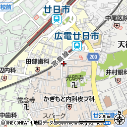 さかなや道場 広電廿日市駅前店周辺の地図