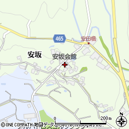 安坂会館周辺の地図