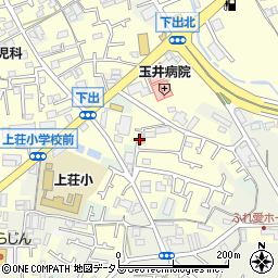 大阪府阪南市下出518周辺の地図