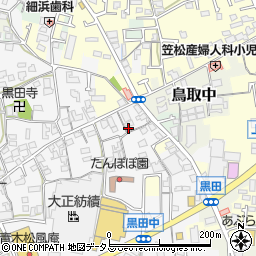 大阪府阪南市黒田498周辺の地図