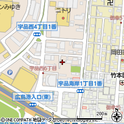 広島県広島市南区宇品西4丁目周辺の地図