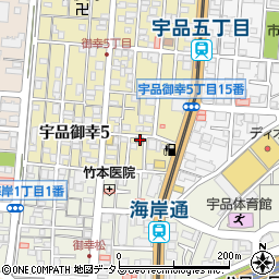広島宇品本通郵便局 ＡＴＭ周辺の地図