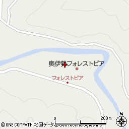 奥伊勢宮川温泉周辺の地図