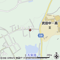 広島県東広島市黒瀬町大多田438-1周辺の地図