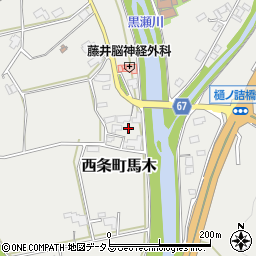 広島県東広島市西条町馬木242-2周辺の地図