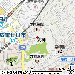 広島県廿日市市天神2周辺の地図