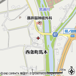 広島県東広島市西条町馬木242-1周辺の地図