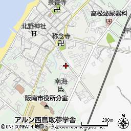 大阪府阪南市黒田123周辺の地図