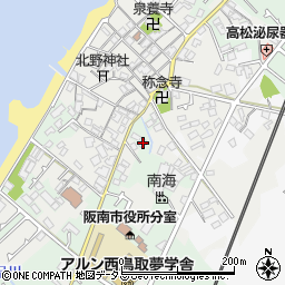 大阪府阪南市鳥取17周辺の地図