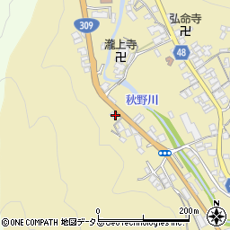 奈良県吉野郡下市町善城228周辺の地図