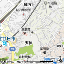 広島県廿日市市天神2-29周辺の地図