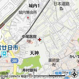 広島県廿日市市天神2-30周辺の地図