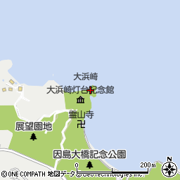 大浜埼灯台周辺の地図