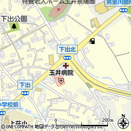 大阪府阪南市下出453周辺の地図