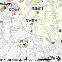 大阪府阪南市黒田579周辺の地図