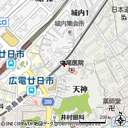 広島県廿日市市天神1周辺の地図