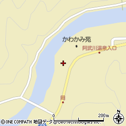 山口県萩市川上周辺の地図