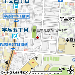 宇品神田集会所周辺の地図