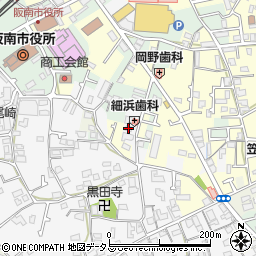 大阪府阪南市黒田582周辺の地図