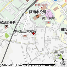 大阪府阪南市黒田42周辺の地図