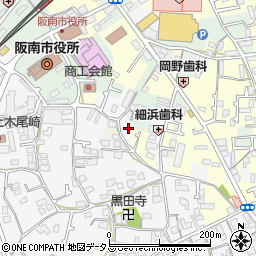 大阪府阪南市黒田585周辺の地図