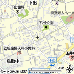 大阪府阪南市下出786周辺の地図