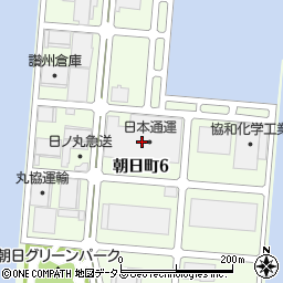 日本通運株式会社　四国支店高松東物流課朝日町営業周辺の地図
