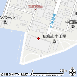 広島県広島市中区南吉島周辺の地図