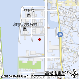 ファミリーマート高松牟礼町店周辺の地図