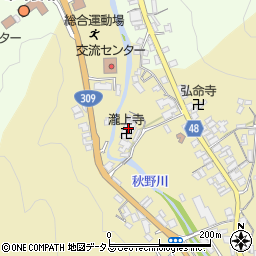 瀧上寺周辺の地図