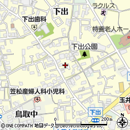 大阪府阪南市下出781周辺の地図