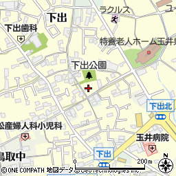 大阪府阪南市下出792周辺の地図