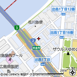 ヤマト運輸広島宇品宅急便センター周辺の地図